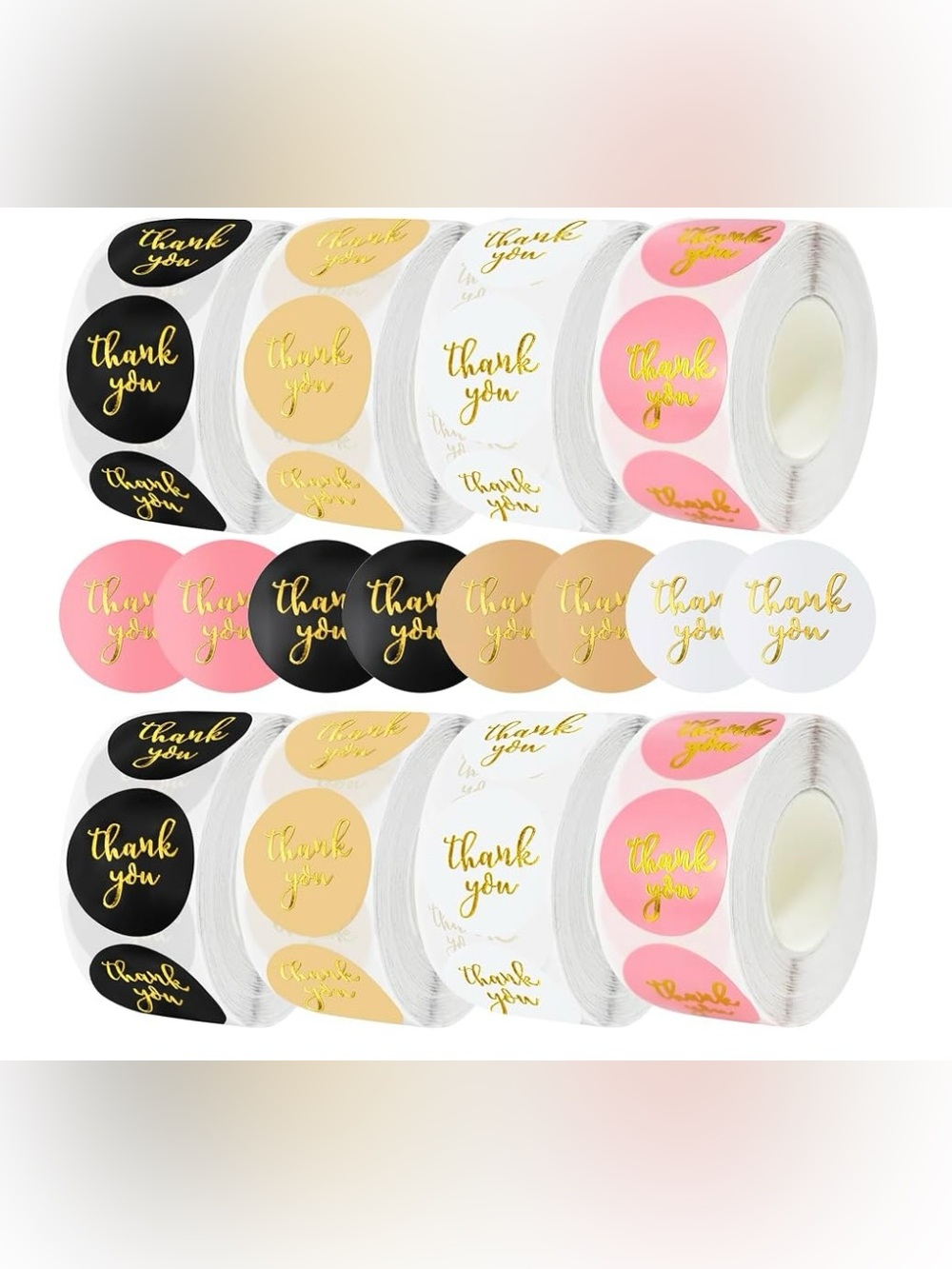 500 Count - Thank You Stickers